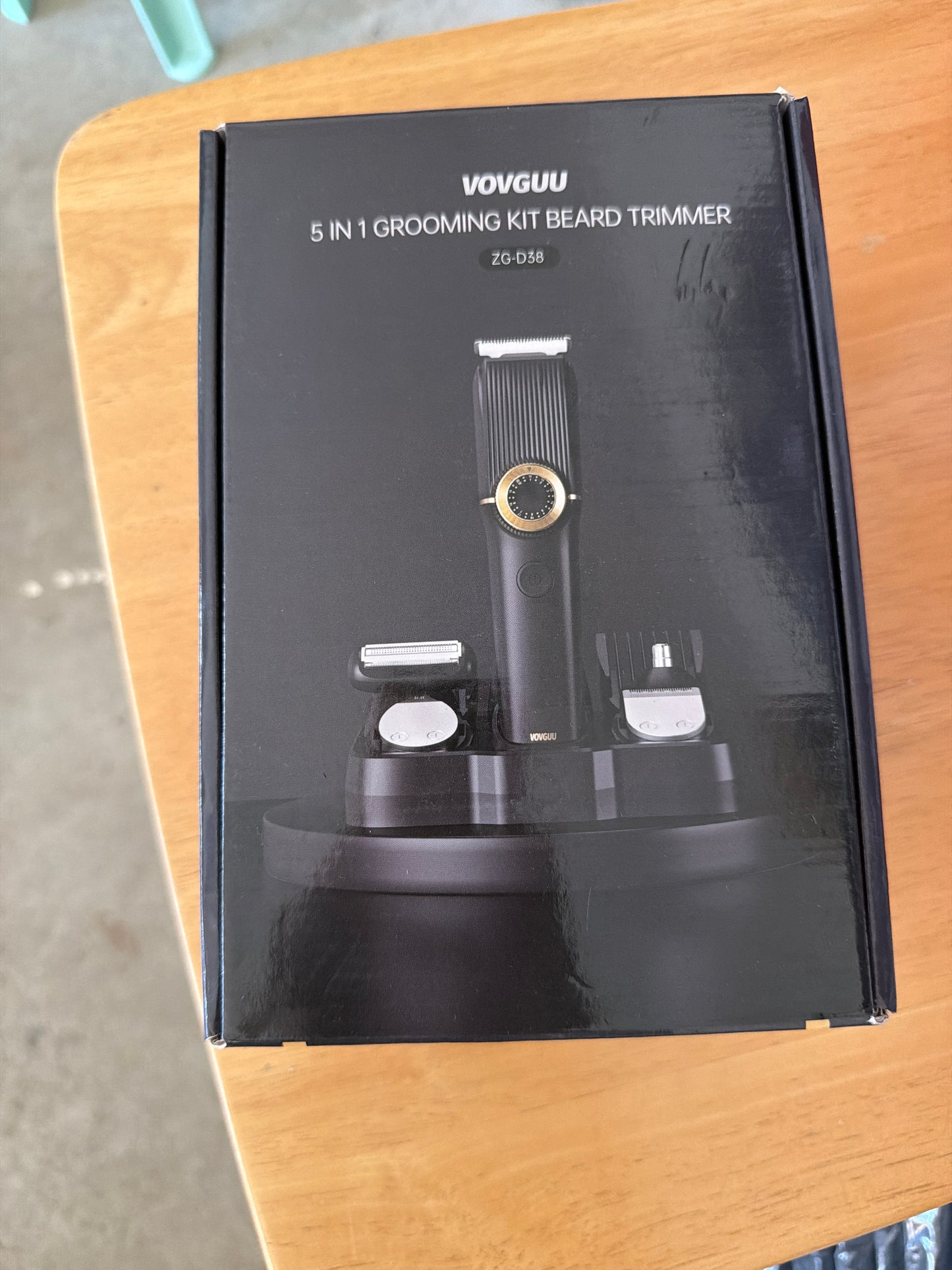 Men's Beard Trimmer - 5-in-One Trimmer with Precision Dial - Premium Facial Hair Groomer -