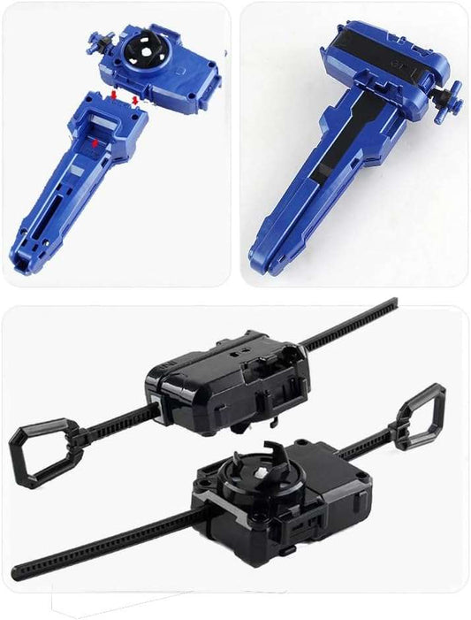 Battling Tops Box Set, Burst Gyro Toys 12 Spinning Tops + 2 Launchers + Stickers Combat Battling Game with Portable Box Gift for Kids Children Boys