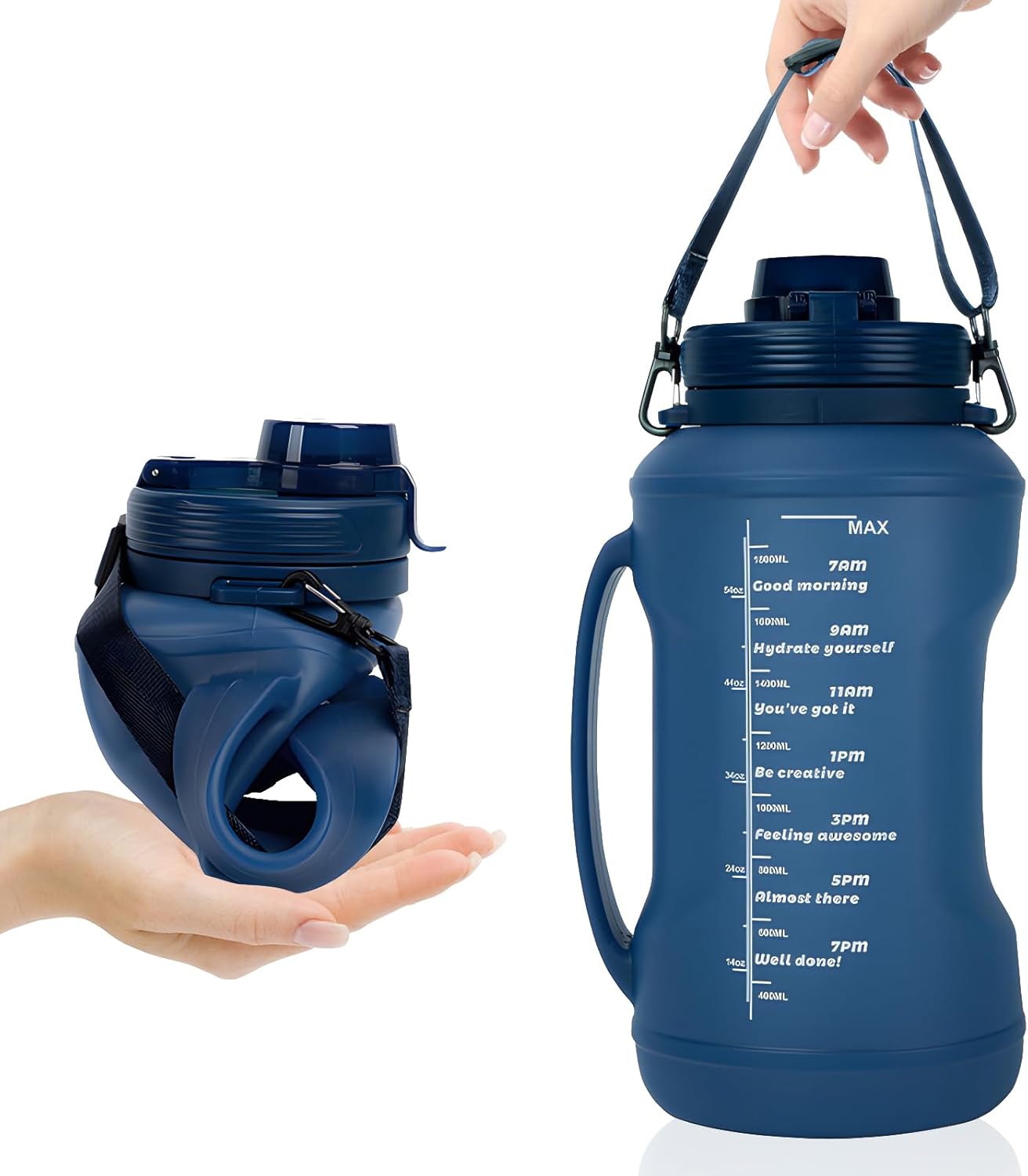 Collapsible 64oz Water Bottle