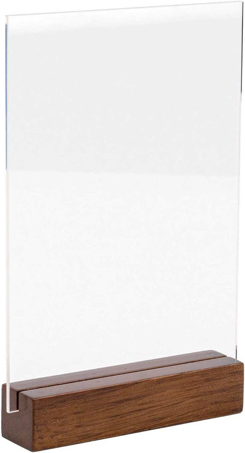 5x7" Clear Acrylic Picture Frame with Wood Base - 2-Pack Blank Clear A
Display your favorite photos with this 2-pack of 5x7" Clear Acrylic Picture Frames with Wood Bases. Each package includes 10 pieces of clear acrylic sheeting aindoorTOPDEALTOPDEAL5x7" Clear Acrylic Picture Frame