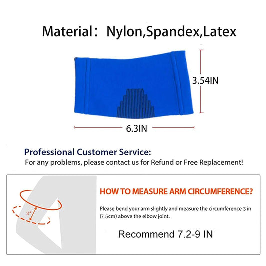 Kids Arm Guard,Compression Elbow Pads, Children's Elbow Sleeves,Elbow Protection for Cycling Sports Basketball Volleyball(1 PAIR) (Blue)