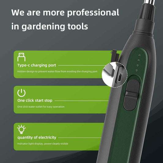 6L Electric Sprayer Garden Spray with USB Charging Handle Capacity Adjustable Nozzle