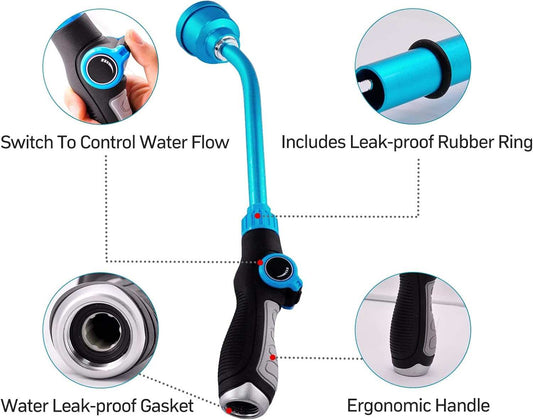 Watering Wand 19 Inch Detachable Sprayer Wand 1000 Holes Garden Hose Wand