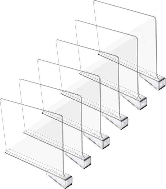 Transparent acrylic partition (6 Pack)
