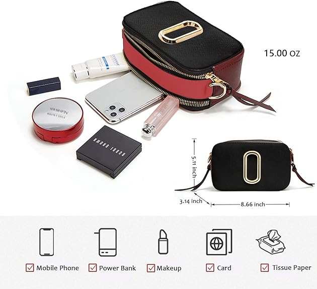 Crossbody Bags Women Leather Snapshot Bag