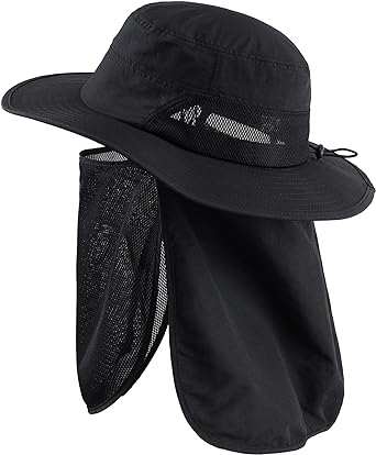 Men's sun hat wide brim fishing hat Fear the sun no longer! This men's sun hat is crafted with 100% Polyamide for superior breathability and a quick-drying finish. Its wide brim and mesh vents ensureoutdoorTOPDEALTOPDEAL hatMen's sun hat wide brim fishing hat