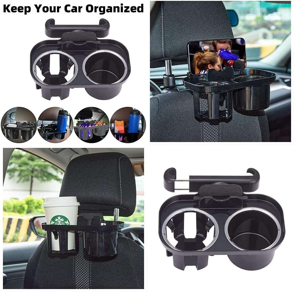 Car Headrest Cup Holder-Limited Time OfferCar Headrest Cup Holder Seat Back Organizer Dual Cup Holder with Phone Holder MountoutdoorTOPDEALTOPDEALCar Headrest Cup Holder-Limited Time Offer