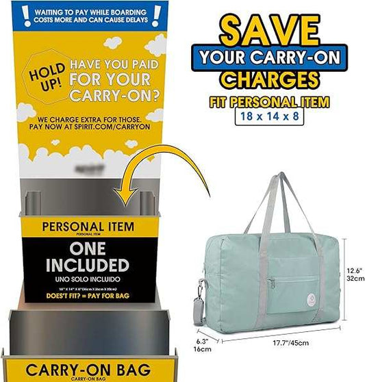 Foldable travel duffel bag