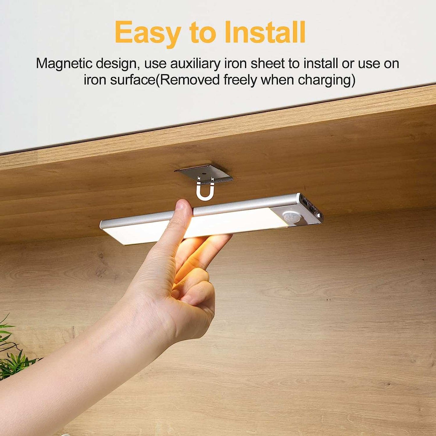 Magnetic Rechargeable Under Counter Closet Light, Cordless Night Light Our Magnetic Rechargeable Under Counter Closet Light is the perfect solution for a brighter kitchen, wardrobe, cupboard, or drawer. With its motion sensor technoloindoorTOPDEALTOPDEALCounter Closet Light, Cordless Night Light Strip 8 InchMagnetic Rechargeable Under Counter Closet Light, Cordless Night Light