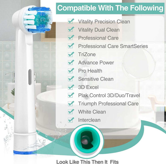 Electric toothbrush head 4 Pcs Replacement Toothbrush Heads Bulk CompaEasily achieve a cleaner, healthier smile with this pack of 4 compatible replacement toothbrush heads for a variety of Oral B electric toothbrushes. The soft bristleindoorTOPDEALTOPDEALElectric toothbrush headElectric toothbrush head 4 Pcs Replacement Toothbrush Heads Bulk Compa