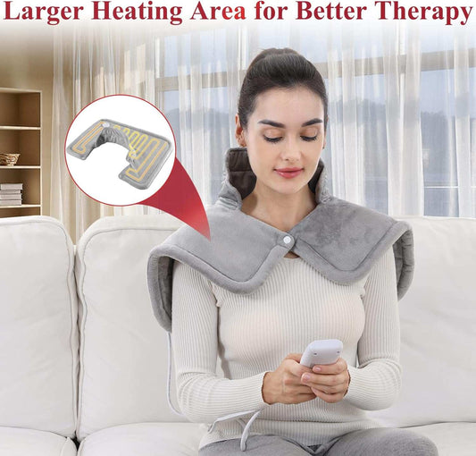 Heating Pad for Neck and Shoulder - Large Electric Heated Neck Shoulder