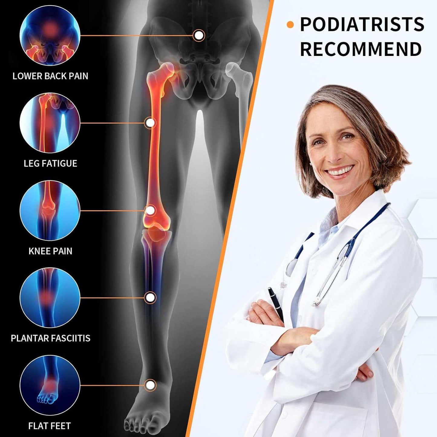 Orthotic Insoles, QBK Arch Support Insoles with Achilles Tendonitis Su FocusOnFeet orthotic insoles provide long-lasting real pain relief and improved alignment for feet, reducing stress on knees, heels and back. The wide, deep heel coutdoorTOPDEALTOPDEALOrthotic InsolesOrthotic Insoles, QBK Arch Support Insoles with Achilles Tendonitis Su