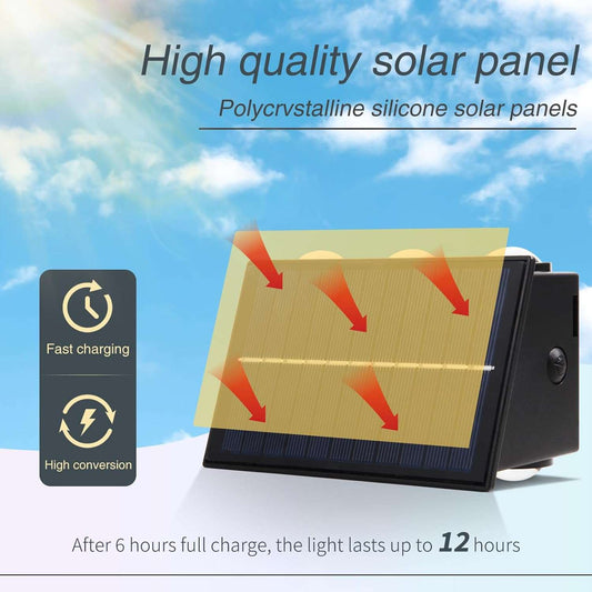 Solar Lights Outdoor Waterproof, for Outside, Up and Down Lighting Solar Wall Fence Lights Outdoor (2PCS)