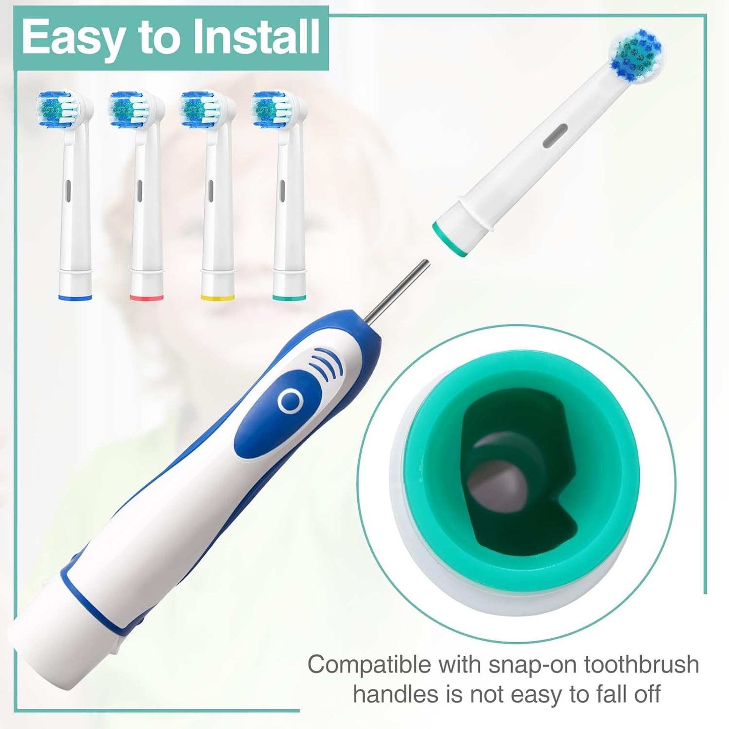 Electric toothbrush head 4 Pcs Replacement Toothbrush Heads Bulk CompaEasily achieve a cleaner, healthier smile with this pack of 4 compatible replacement toothbrush heads for a variety of Oral B electric toothbrushes. The soft bristleindoorTOPDEALTOPDEALElectric toothbrush headElectric toothbrush head 4 Pcs Replacement Toothbrush Heads Bulk Compa