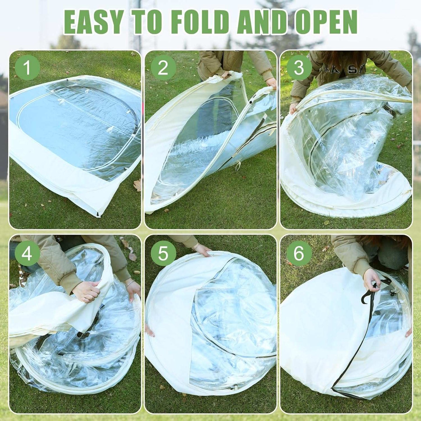 Clear bubble tent 1-6 Persons, Outdoor , 72"x72"x65"H