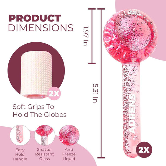 Ice Globes for Face 2Pcs
