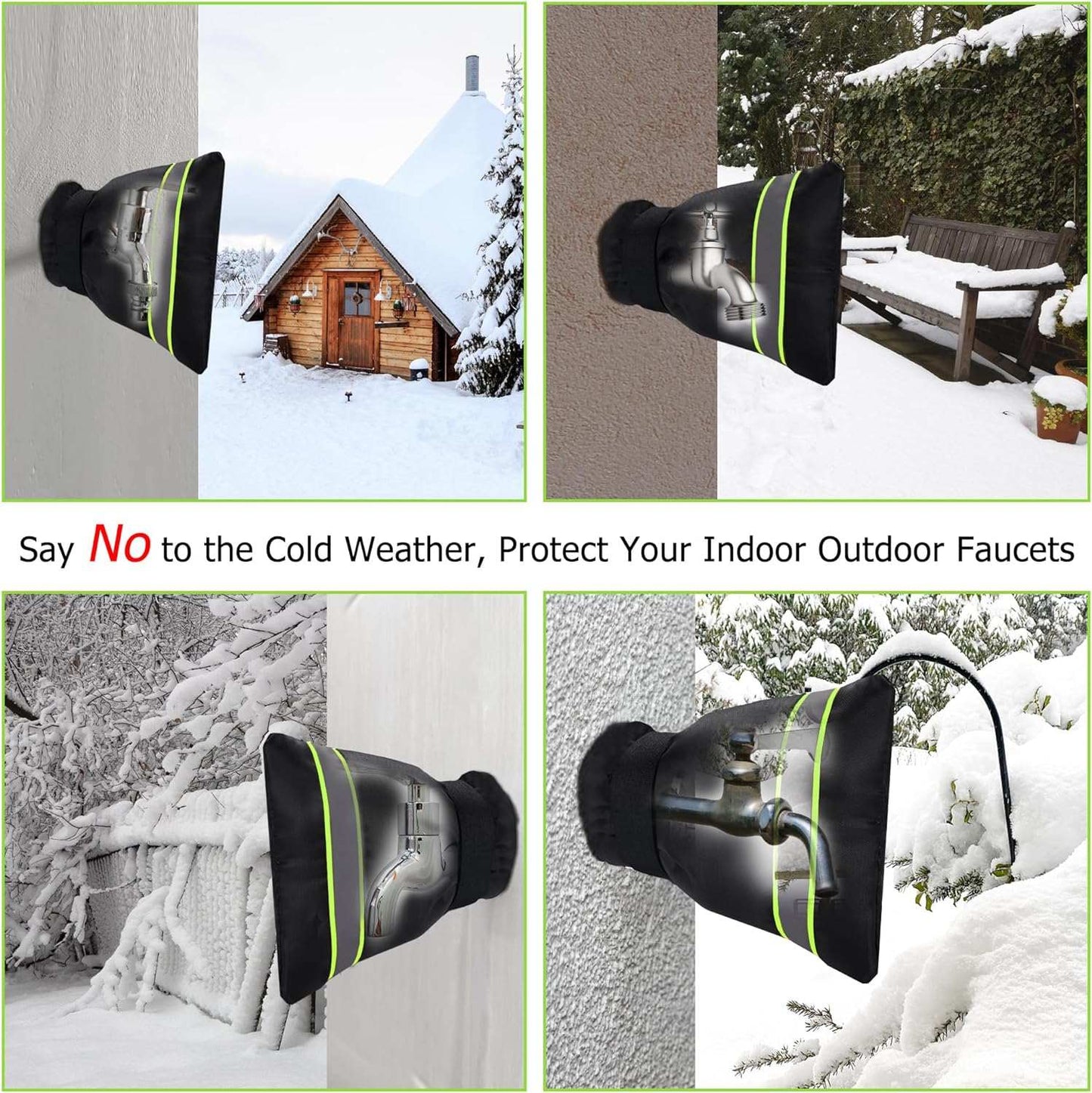 Outdoor Faucet Cover, Thicken Outdoor Faucet Covers for Winter Freeze Protect your outdoor faucets from freezing and frost with our upgraded thicken faucet covers. Made with three layers of strong and waterproof materials, including hioutdoorTOPDEALTOPDEALOutdoor Faucet CoverOutdoor Faucet Cover, Thicken Outdoor Faucet Covers for Winter Freeze