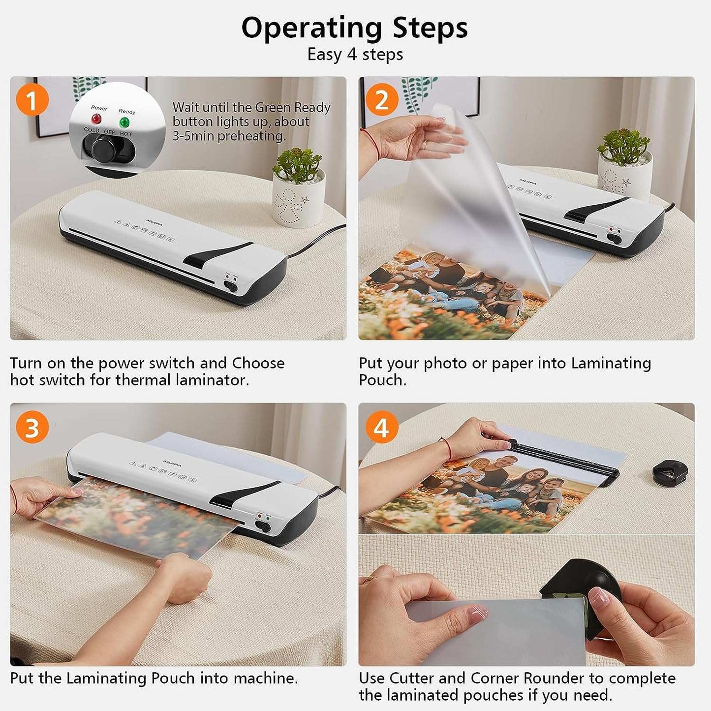 Laminator Machine, A3/A4/A5/A6 Thermal Laminator W/40 Laminating PouchGet better results faster with the Laminator Machine, A3/A4/A5/A6 Thermal Laminator! This deluxe 4-in-1 set features a two-roller laminator, plus 40 laminating pouchindoorTOPDEALTOPDEALLaminator Machine, A3/A4/A5/A6 Thermal Laminator