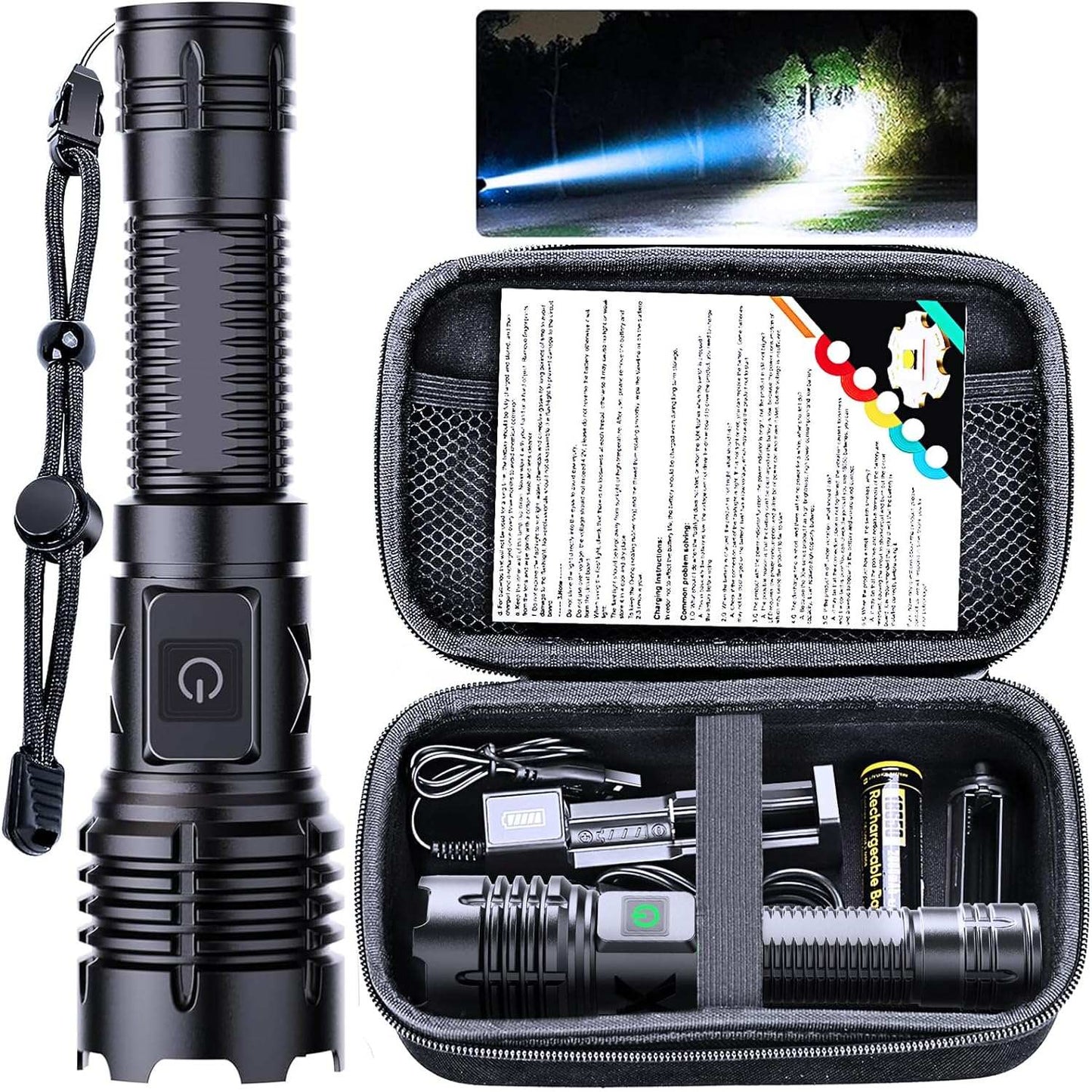 flashlight outdoorElevate your outdoor experience with our Flashlights High Lumens Rechargeable. This 20000 lumens flashlight boasts an advanced XHP70 LED chip to provide powerful ligoutdoorTOPDEALTOPDEALflashlight outdoorflashlight outdoor