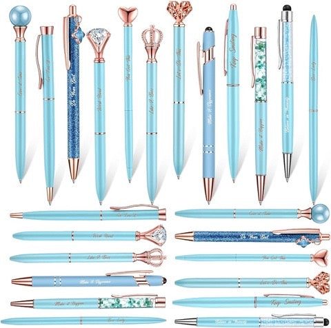 Ballpoint Pens 24 Pcs (Purple and Blue)24 Pcs Fancy Ballpoint Pens for Women Journaling Glitter Bling Crystal Diamond Ballpoint Pens Set Retractable Cute Pens Crystal Heart Crown Pens Gifts for Office SchindoorTOPDEALTOPDEALBallpoint Pens 24 Pcs (Purple