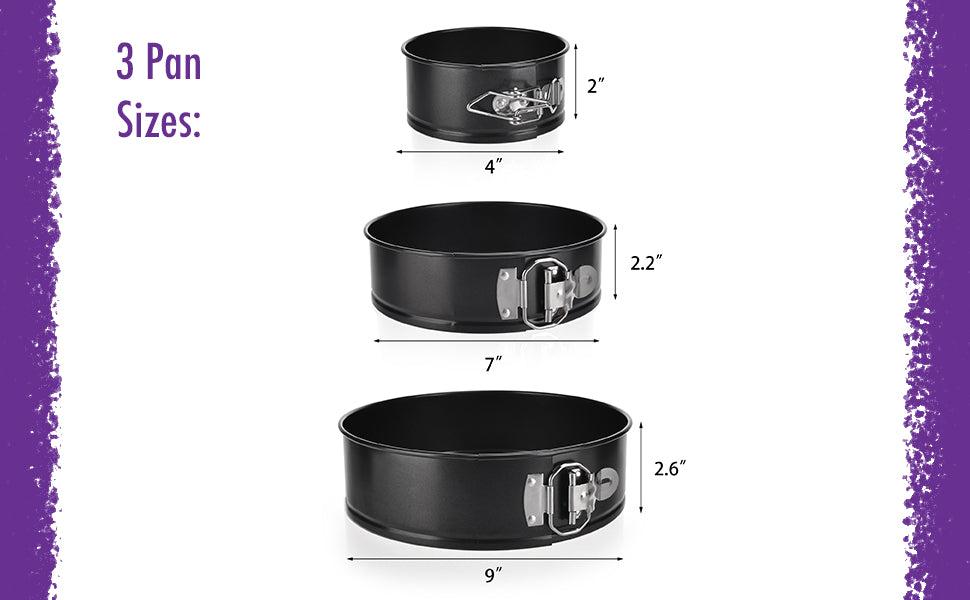 Cake Pan Sets for Baking + Cake Decorating Kit (4, 7, 9 Inch) Stop wasting time scrubbing pans and start baking with confidence with this heavy-duty Springform Set! Crafted with stainless steel and a double layer of nonstick indoorTOPDEALTOPDEALCake Pan Sets for Baking + Cake Decorating KitCake Pan Sets for Baking + Cake Decorating Kit (4, 7, 9 Inch)
