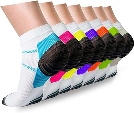 Compression Socks Plantar Fasciitis for Women Men - 8-15 mmHg Best for  
 
 
Experience the comfort and superior design of our luxurious low cut running compression socks. Crafted from a premium blend of 80% nylon and 20% polyester, thoutdoorTOPDEALTOPDEALCompression Socks Plantar Fasciitis