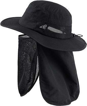 Men's sun hat wide brim fishing hat  Fear the sun no longer! This men's sun hat is crafted with 100% Polyamide for superior breathability and a quick-drying finish. Its wide brim and mesh vents ensureoutdoorTOPDEALTOPDEAL hatMen's sun hat wide brim fishing hat