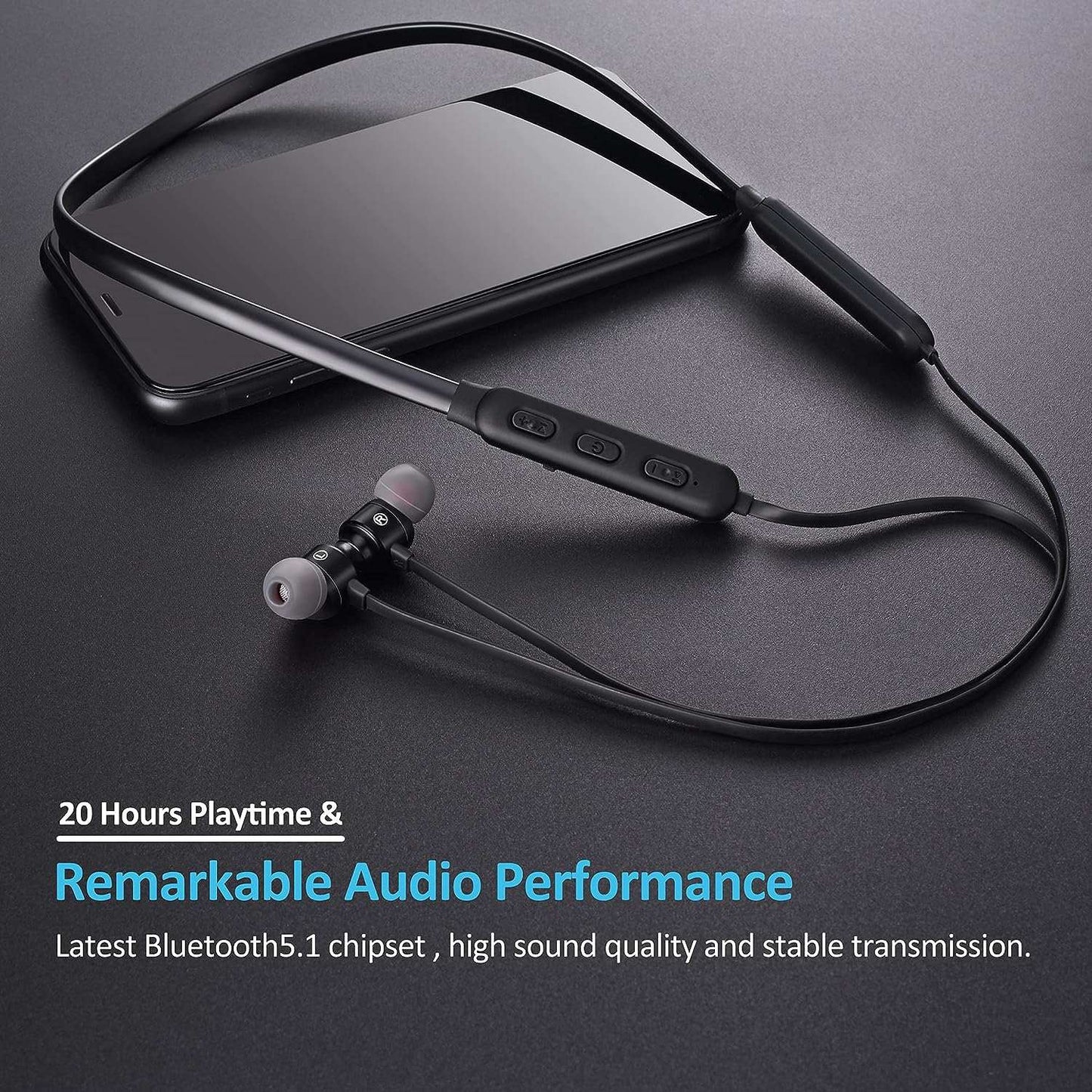 Bluetooth Headphones v5.1Listen up and enjoy your favorite tunes - wirelessly! These Bluetooth Headphones v5.1 have got you covered with their magnetic neckband earbuds, HD sound, stereo basindoorTOPDEALTOPDEALBluetooth Headphones v5