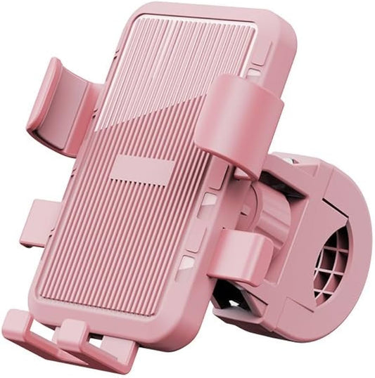 Bike motorcycle phone stand (pink, Handlebar version)