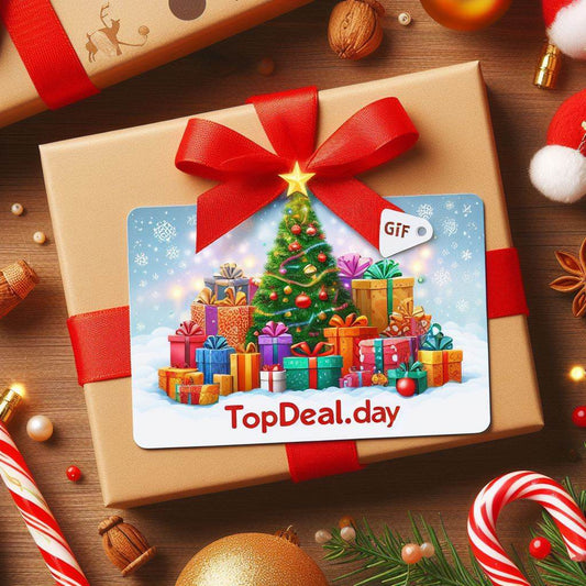 Topdeal.day Christmas gift cardGive the gift of shopping this holiday season with our Topdeal.day Christmas gift card! Perfect for anyone on your list, this gift card allows them to choose exactlyindoorTOPDEALTOPDEALday Christmas gift cardTopdeal.day Christmas gift card