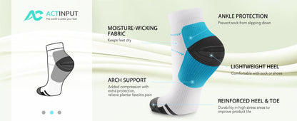 Compression Socks Plantar Fasciitis for Women Men - 8-15 mmHg Best for  
 
 
Experience the comfort and superior design of our luxurious low cut running compression socks. Crafted from a premium blend of 80% nylon and 20% polyester, thoutdoorTOPDEALTOPDEALCompression Socks Plantar Fasciitis